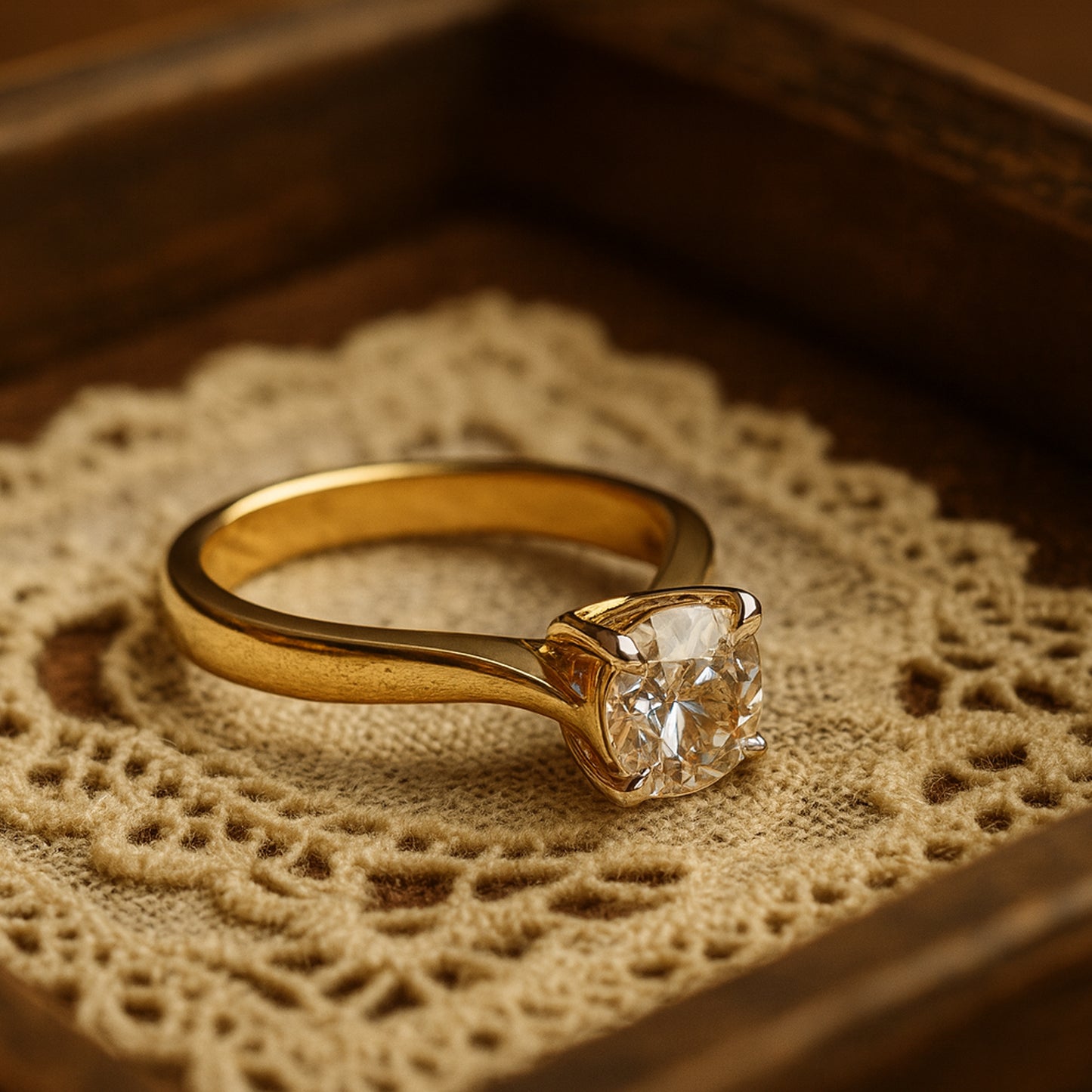 Stunning Round Cut Moissanite Ring Perfect For Engagement Or Anniversary Celebration