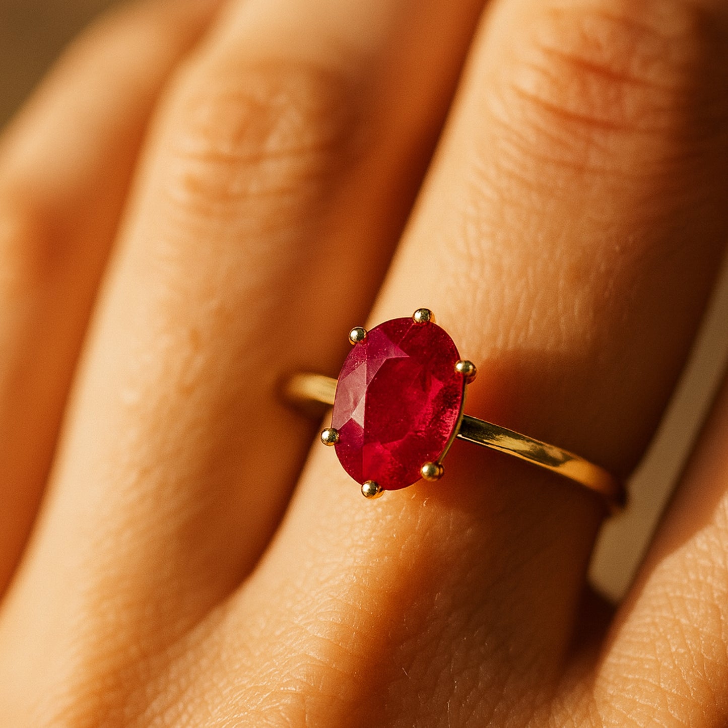 January Birthstone Ring Perfect for Stacking Anniversary or Engagement Gift