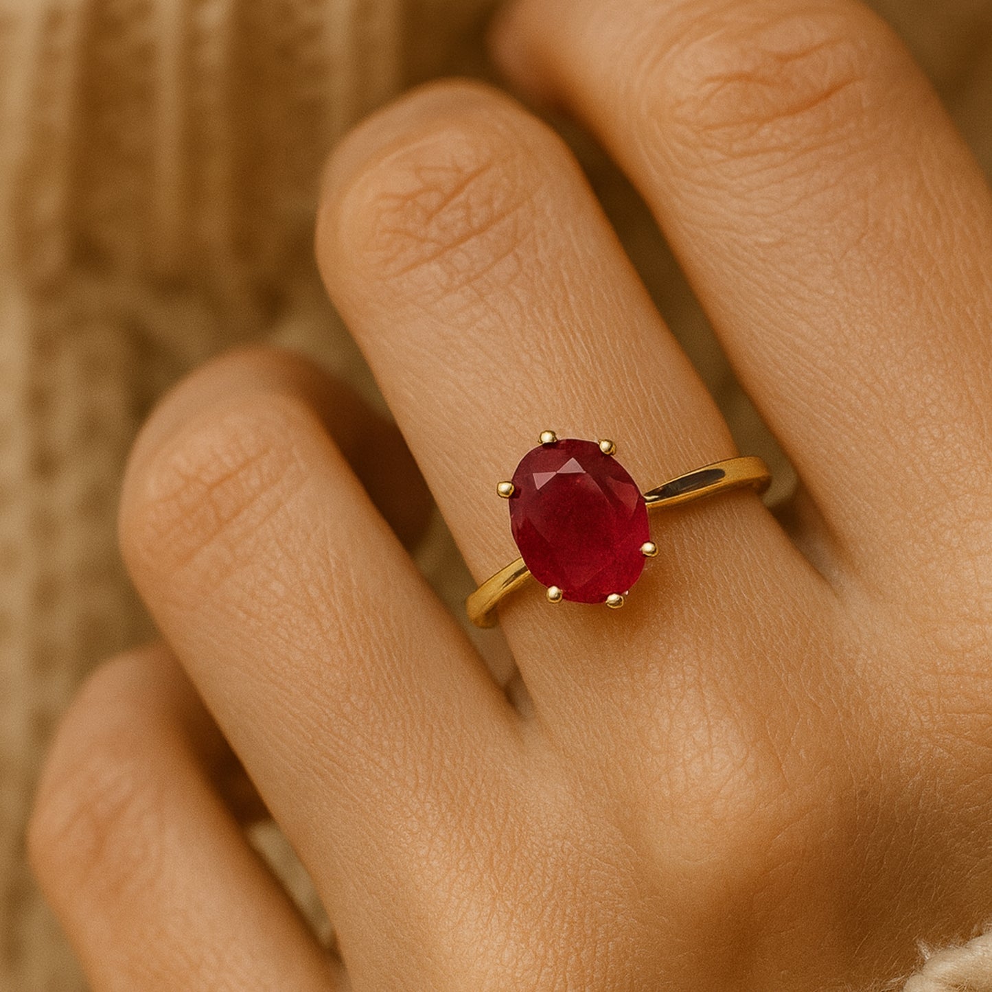 January Birthstone Ring Perfect for Stacking Anniversary or Engagement Gift
