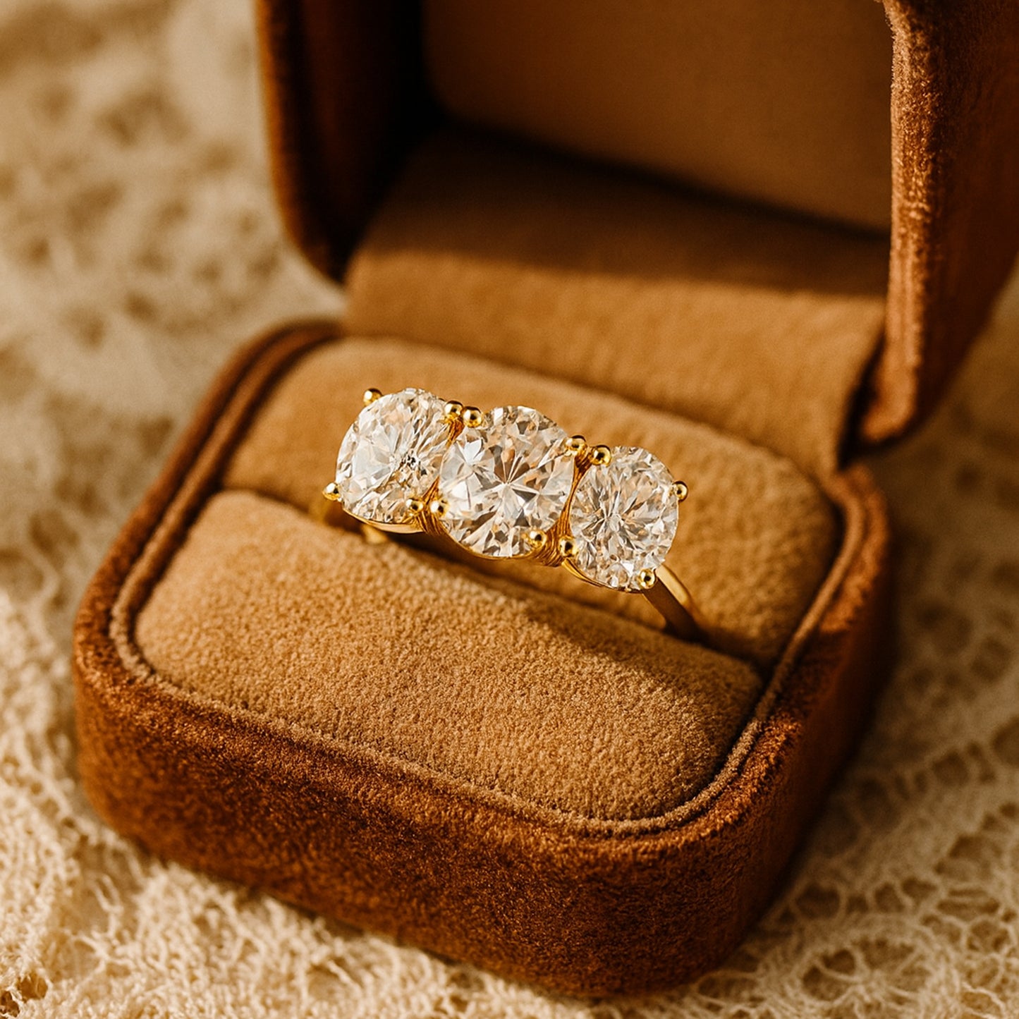 Oval Cut Diamond Solitaire Ring Gold Engagement