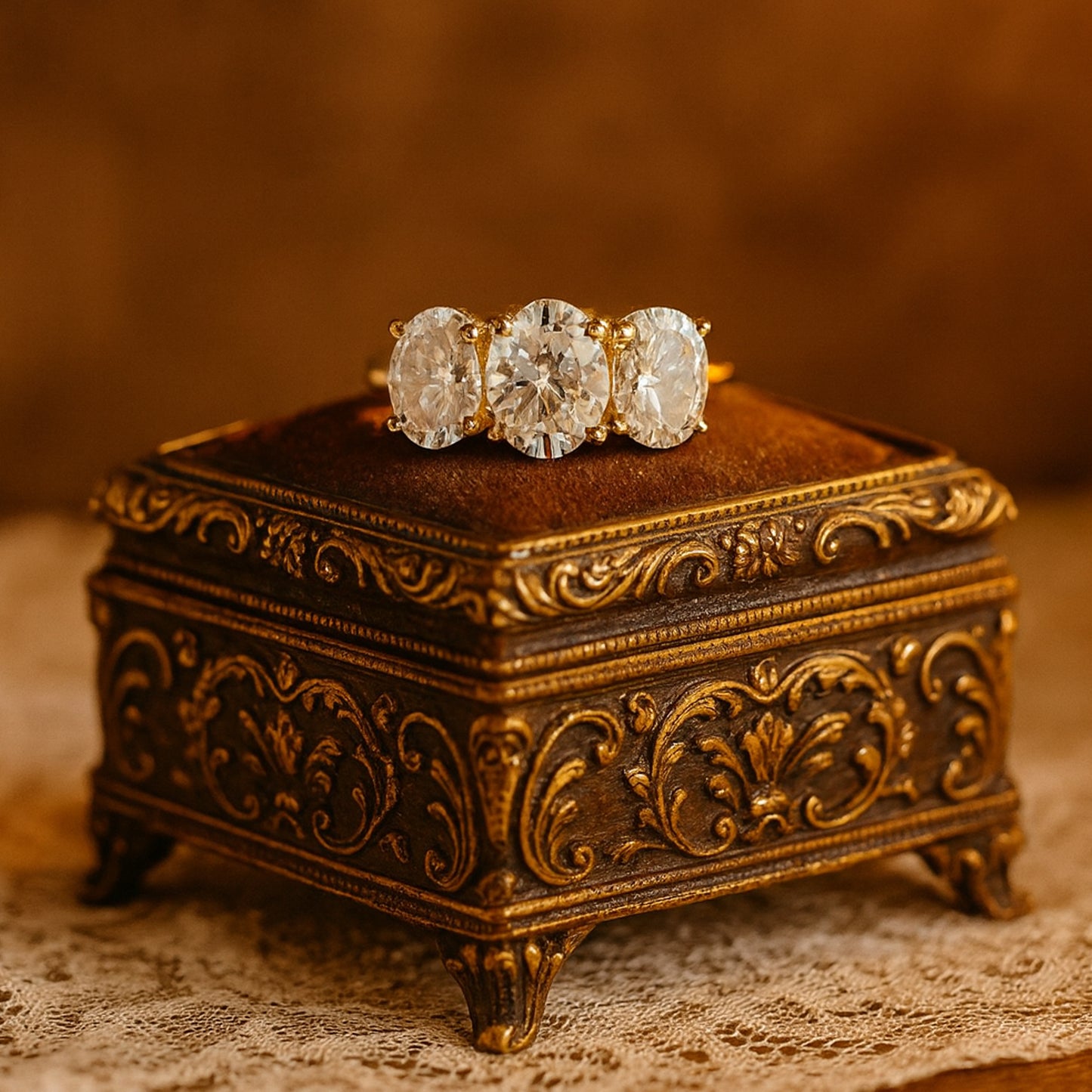 Oval Cut Diamond Solitaire Ring Gold Engagement