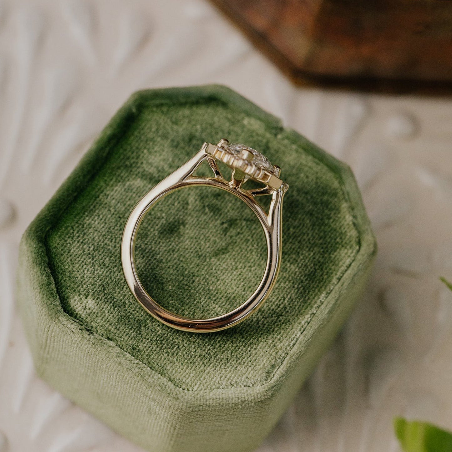 Premium Moissanite Ring With Square Prong Setting - Diamond Alternative Engagement Ring With Exceptional Brilliance