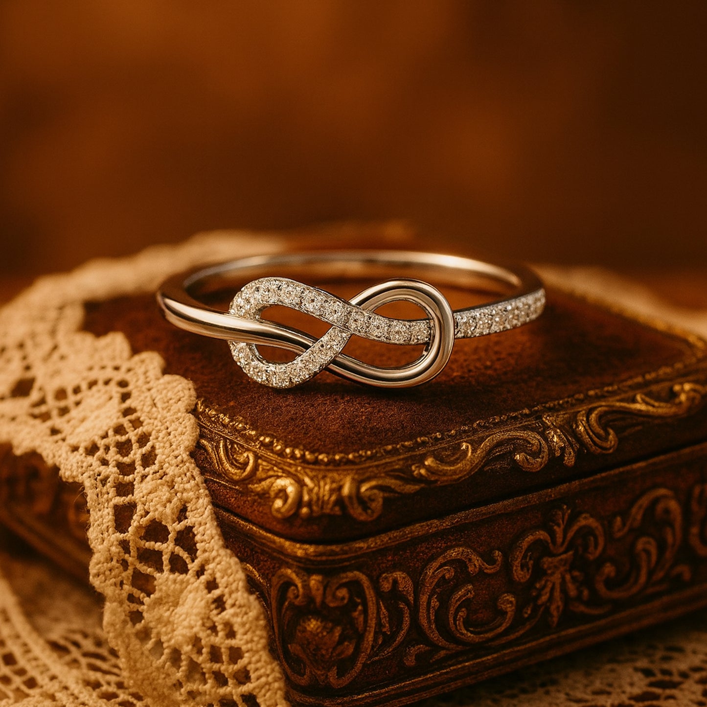 Promise Jewelry Set Presented In Vintage Style Perfect Jewelry Gift For Her Love
