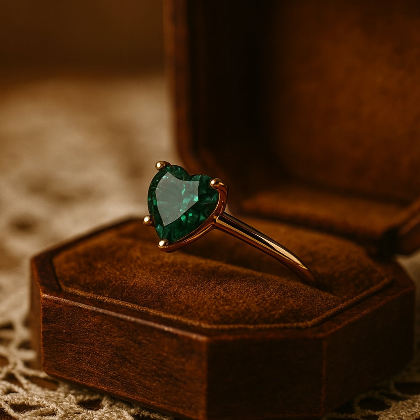 Heart Cut Moissanite Ring For Engagement And Wedding Proposal, Gold Gemstone Jewelry With Classic Elegant Setting