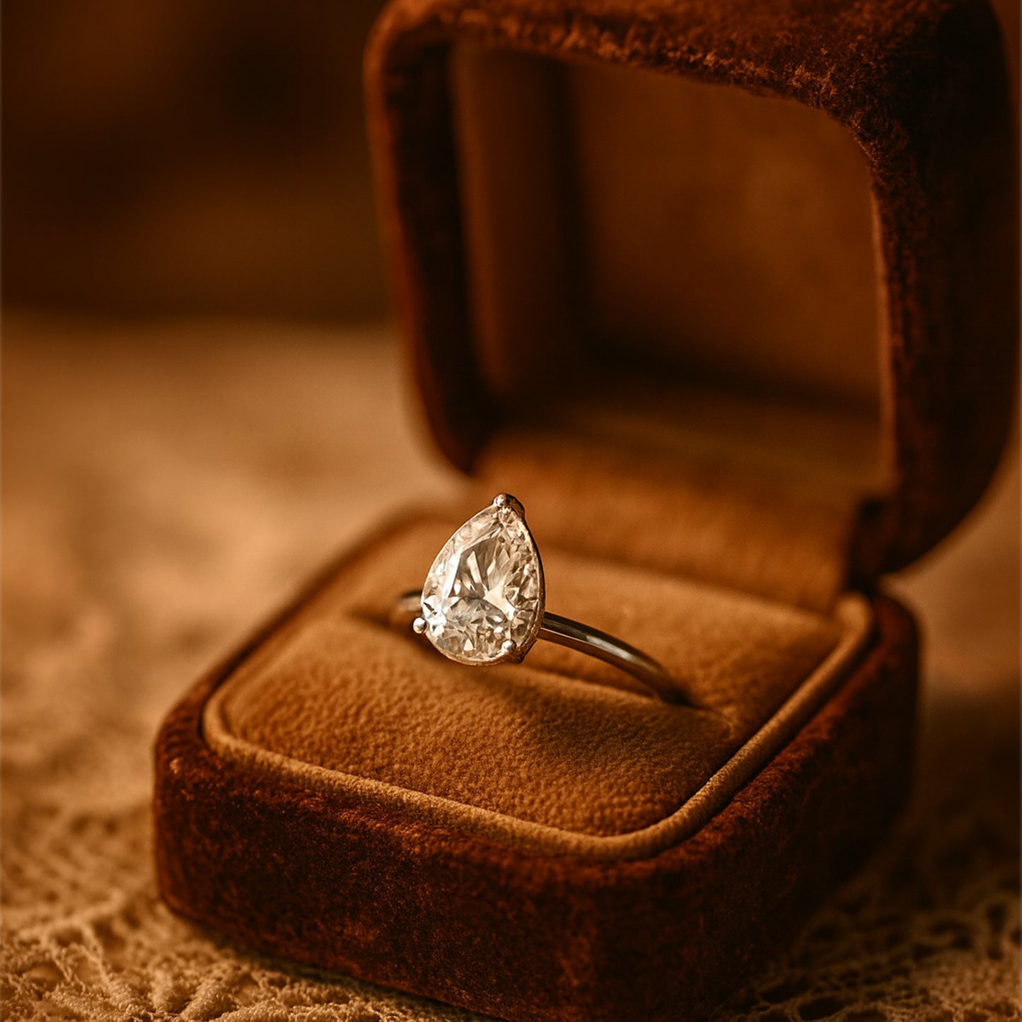 Three Stone Lab Diamond Ring In Prong Setting - Ethical Bridal Jewelry Worldwide Shipping