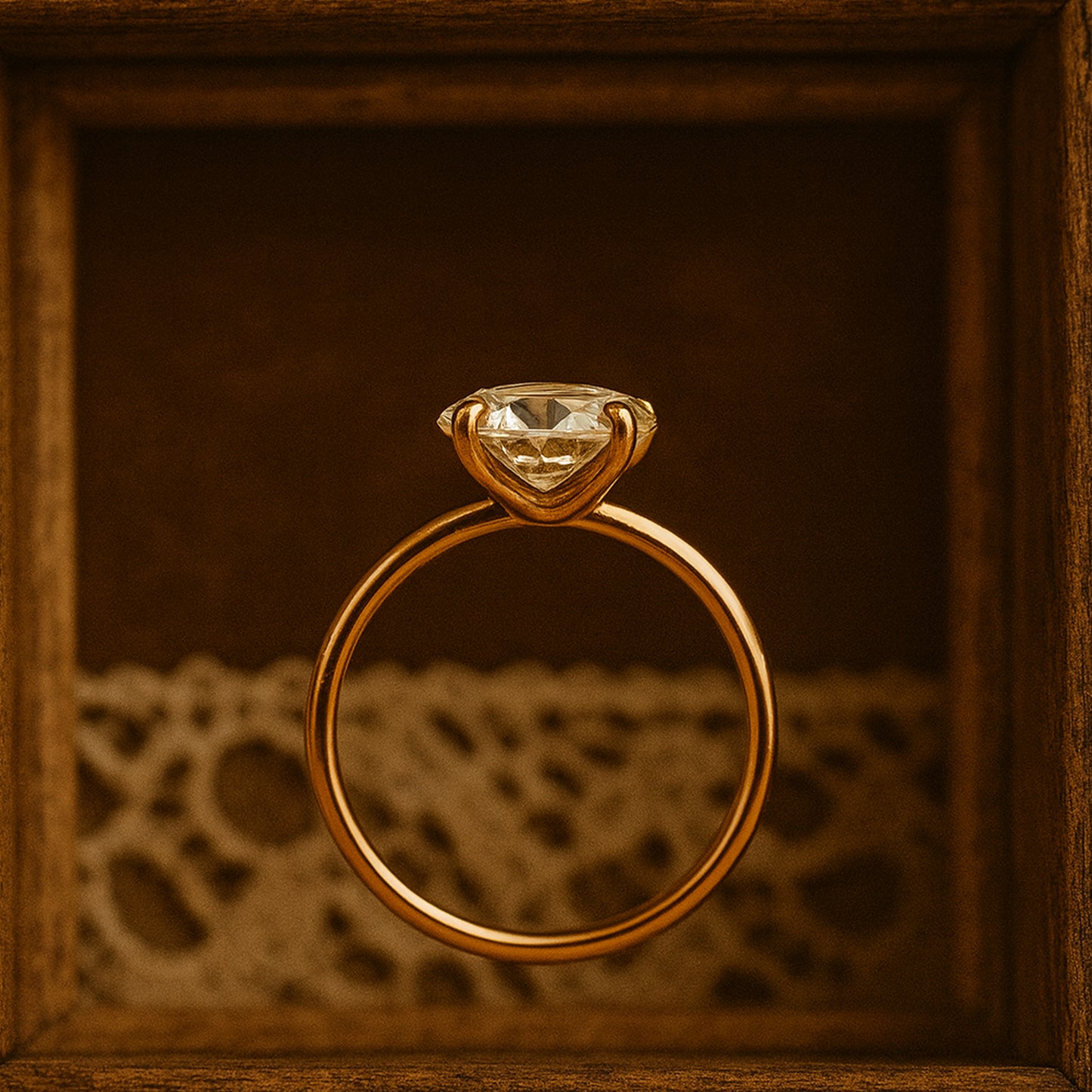 Luxury Female Engagement Ring With Oval Moissanite Gemstone Set In Gold Solitaire Design Perfect For Bridal Gift