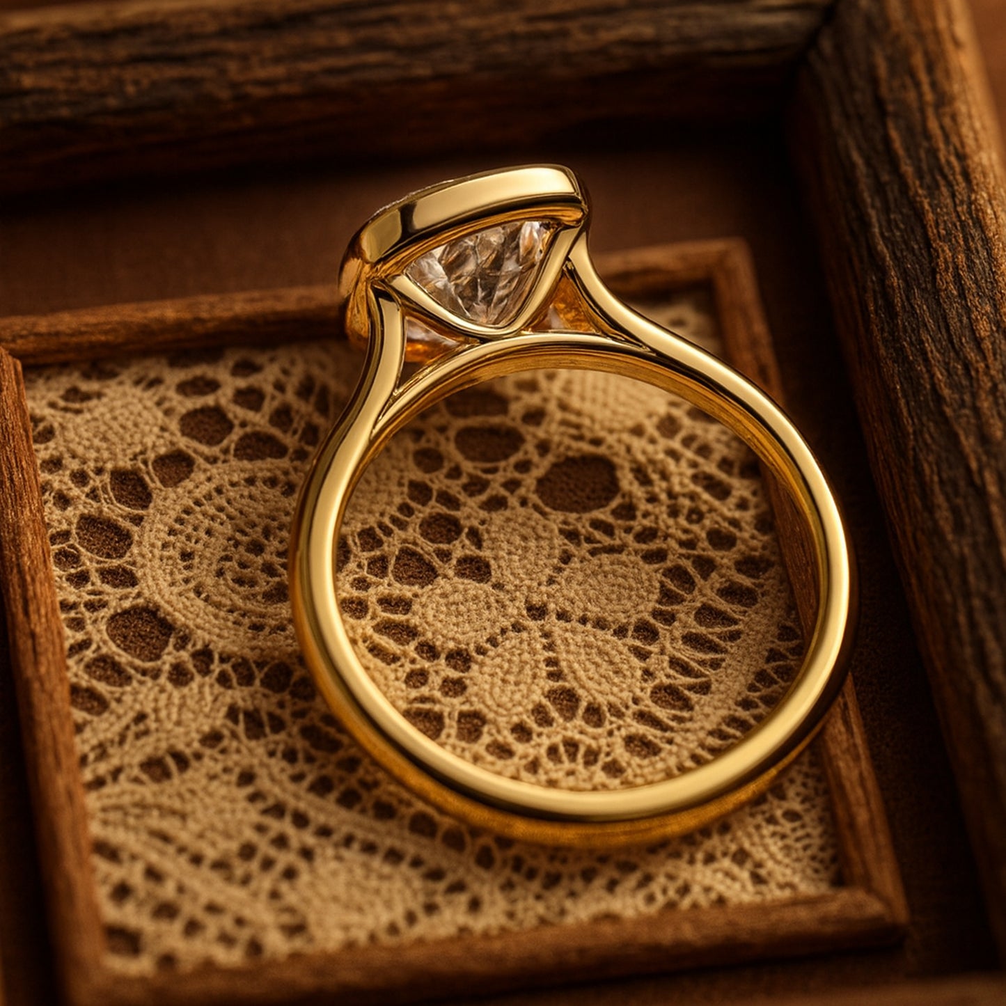 Wedding Ring Types Cushion Cut Diamond Engagement 10K Yellow Gold Ring