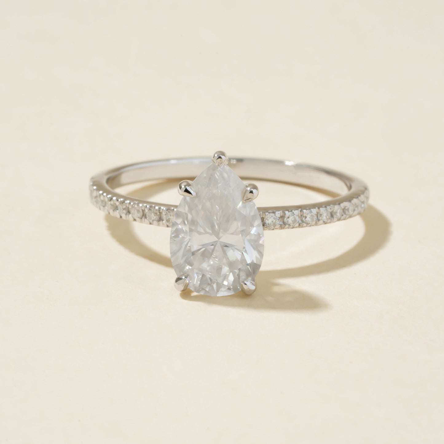 Diamond ring USA Gold rings for women 10K gold ring Sterling silver rings Emerald cut diamond Pear cut diamond Fine jewelry USA Mother's Day jewelry Birthday rings Affordable diamond rings