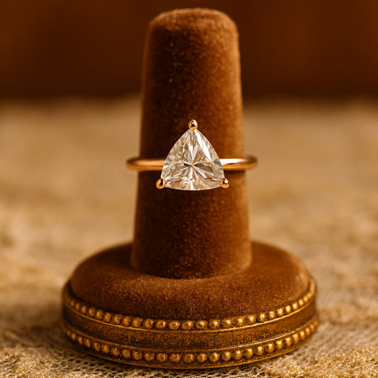 December Birthstone Diamond Ring - Yellow Gold Engagement Ring