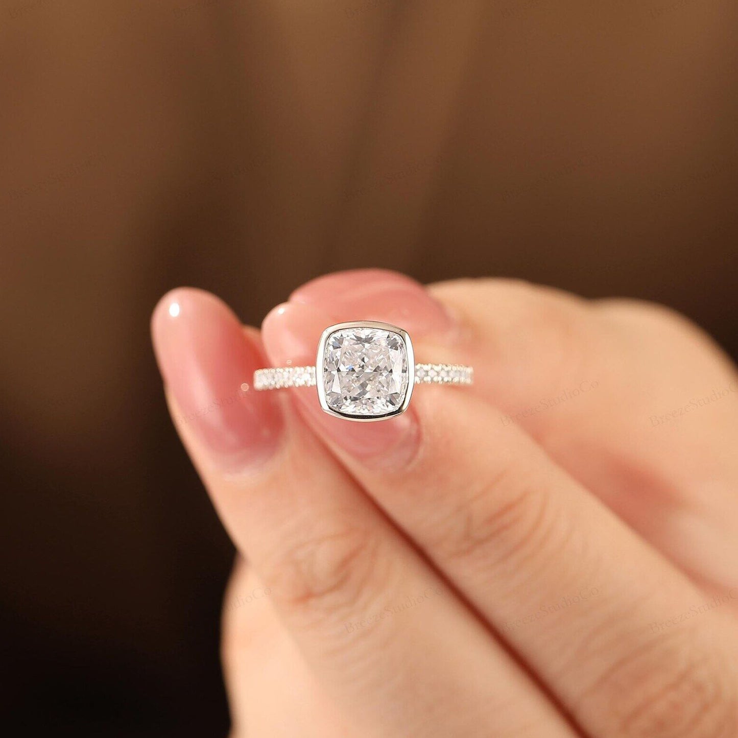 Wedding Bands for Women Sterling Silver Moissanite Engagement Rings USA jewelry brands