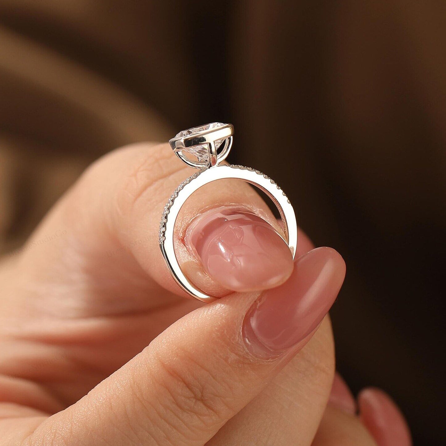 Wedding Bands for Women Sterling Silver Moissanite Engagement Rings USA jewelry brands