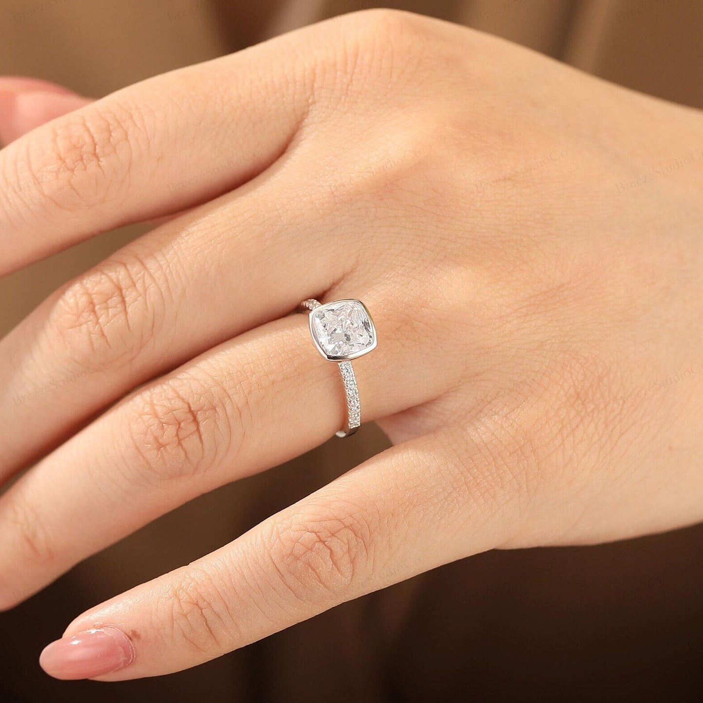 Wedding Bands for Women Sterling Silver Moissanite Engagement Rings USA jewelry brands
