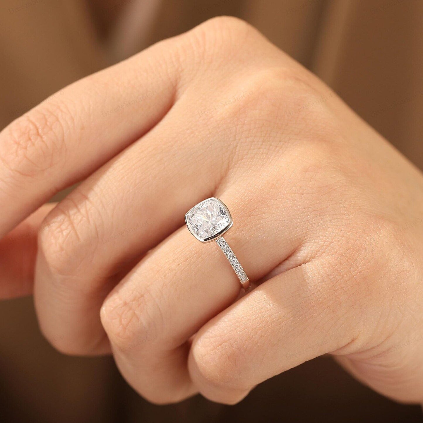 Wedding Bands for Women Sterling Silver Moissanite Engagement Rings USA jewelry brands