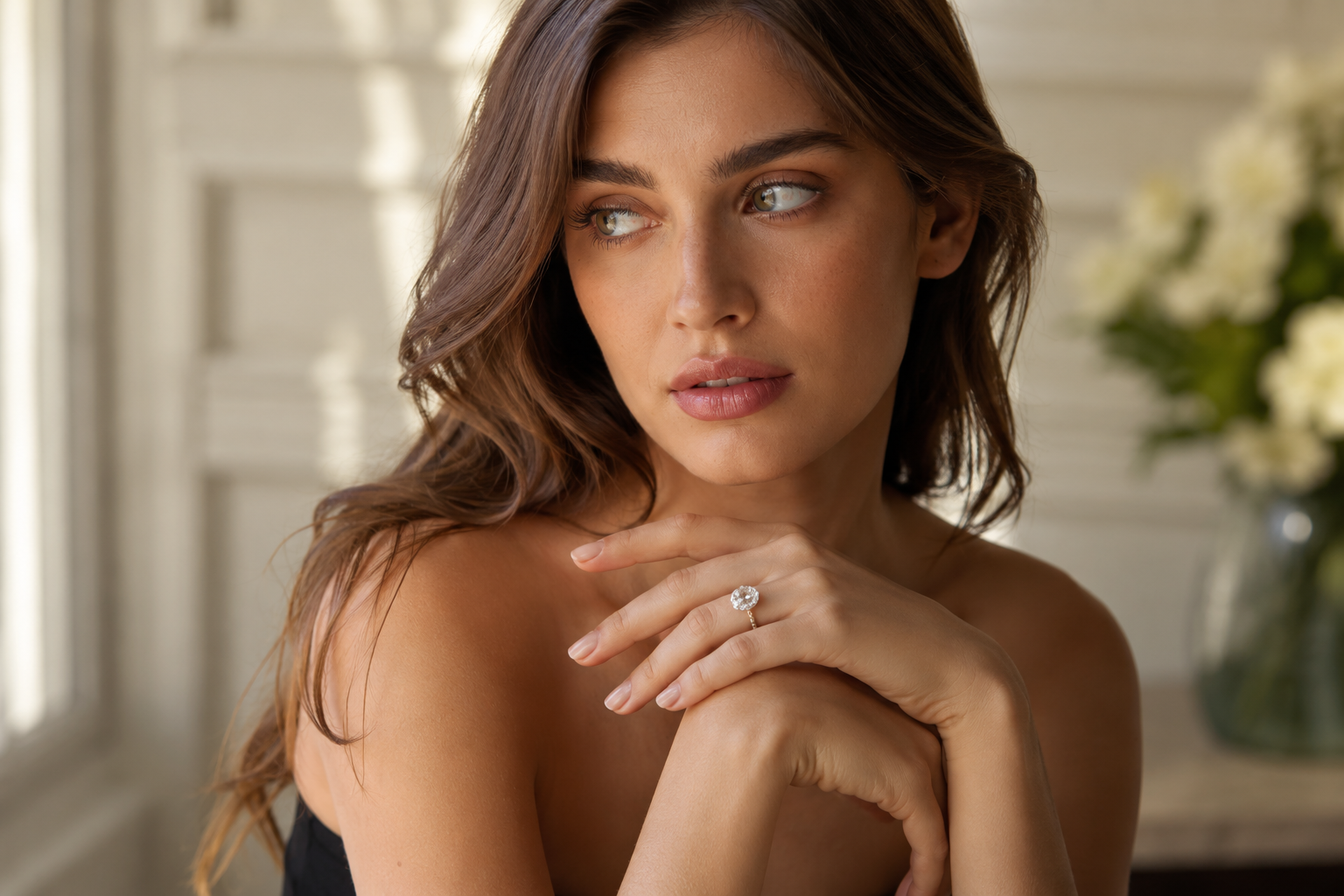 10k diamond ring