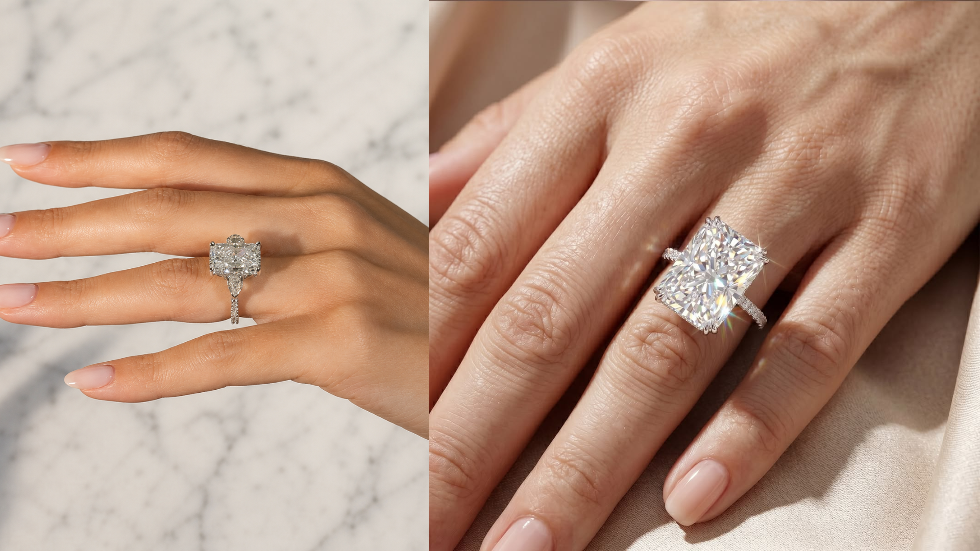 radiant cut engagement rings