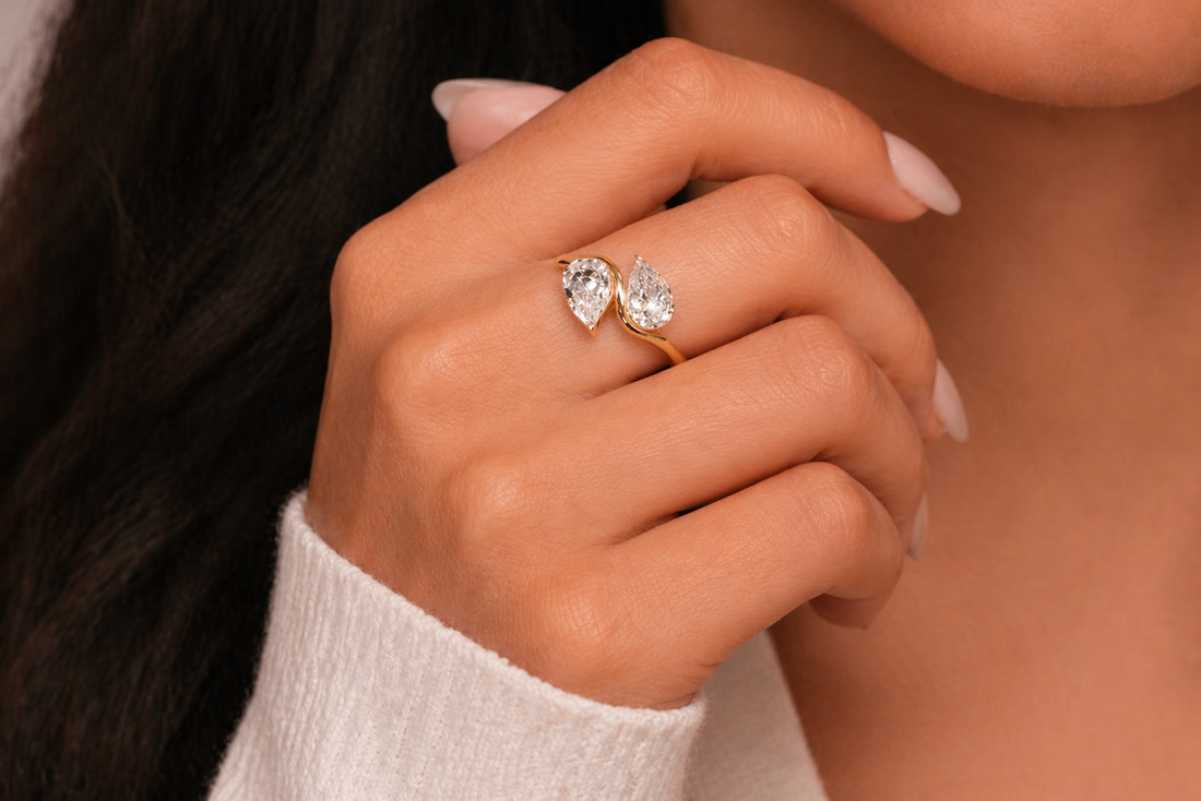 toi et moi engagement ring