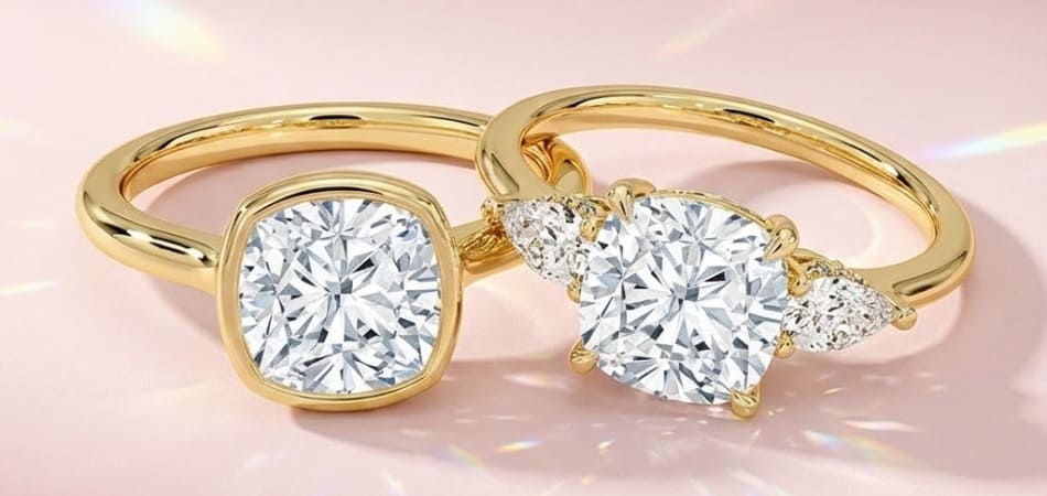Cushion Cut Engagement Rings