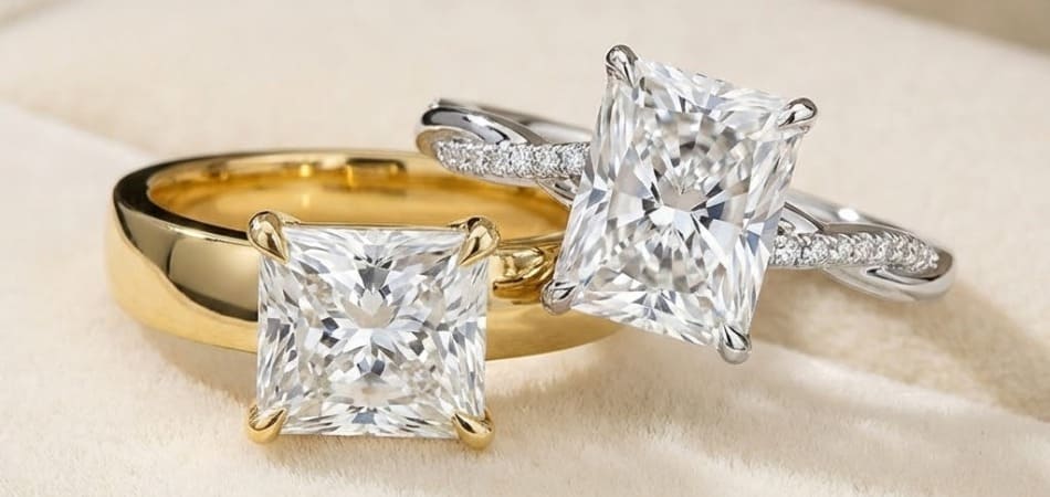 Radiant Cut Engagement Rings