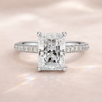 Radiant Pave Engagement Ring