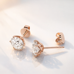 2 Carat Lab Grown Diamond Earrings In Solitaire Design
