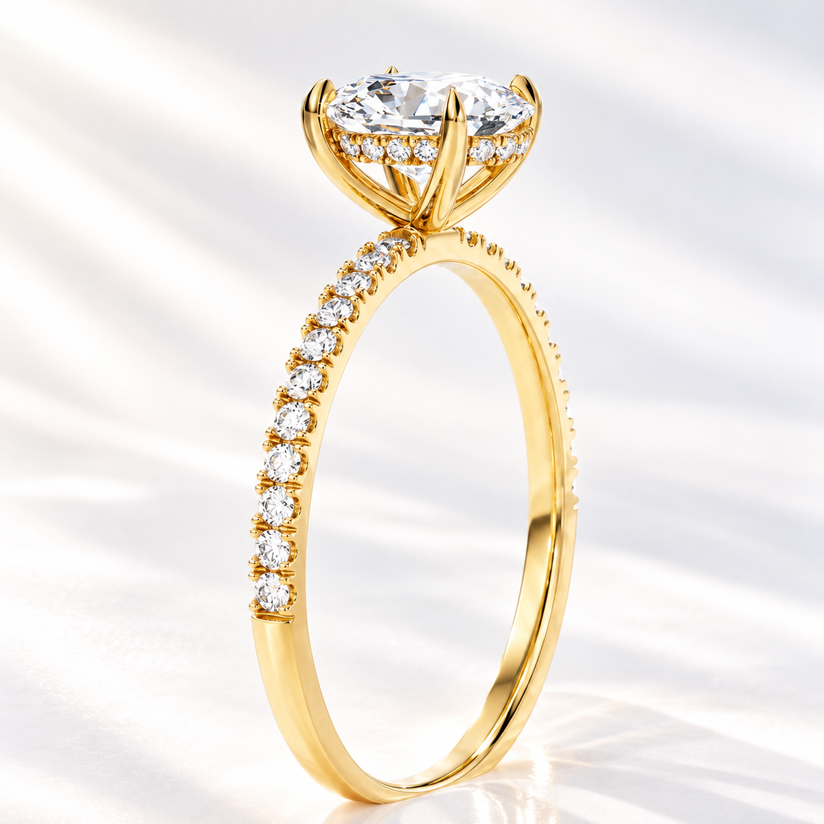 oval cut hidden halo anniversary ring