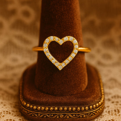 Elegant Heart Cut Moissanite Adjustable Ring For Women, Diamond Style Jewelry Ideal For Valentine’s Day Or Anniversary.