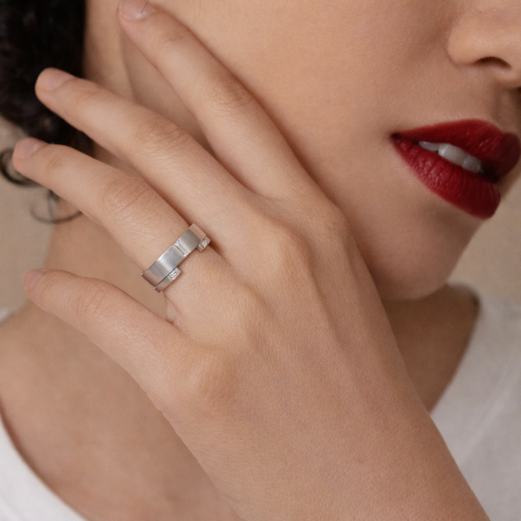 Baguette Wedding Band Open Gap Wedding Band Buy Wedding Band Diiro Jewelry.
