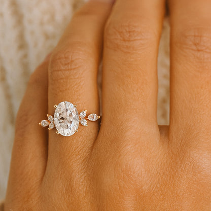 September Birthstone Asscher Cut Trapezoid Side Stone Ring Engagement Wedding Anniversary Jewelry Gift Bridal