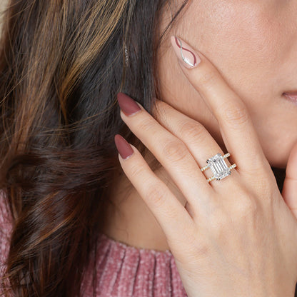 Emerald Cut Female Engagement Rings Jewelers Near Me, Gold Rings for Women, Ring Measurement Chart, Jewelry Gold Cross Ring