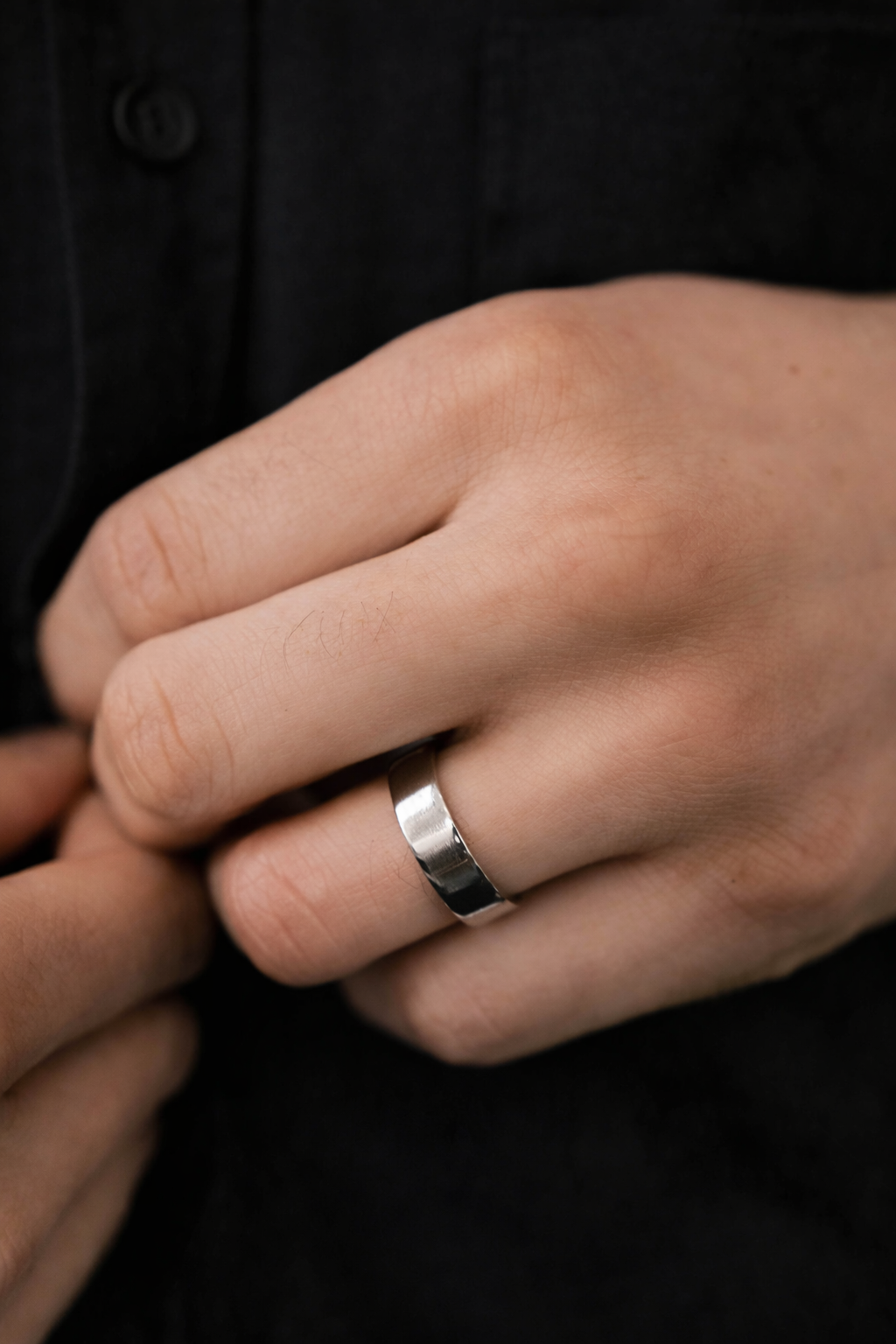 Simple Gold Band For Men Unisex Gold Wedding Band Luxury Finish
