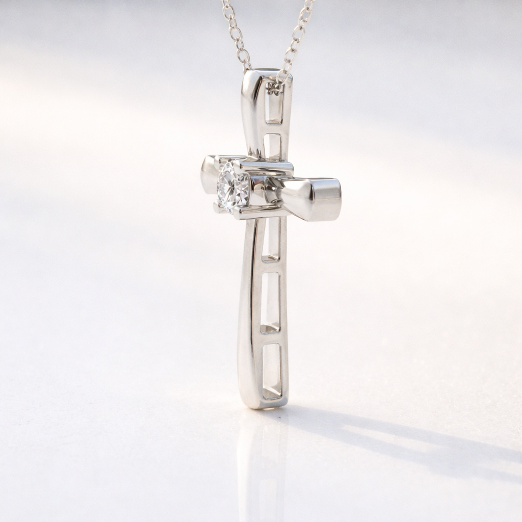 14K Gold Cross Pendant