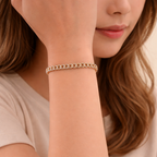 Diamond Cuban link bracelet for women
