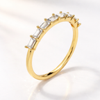Lab Grown Diamond Horizontal Baguette Wedding Ring
