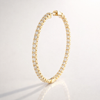 White Gold Diamond Hoop Earrings Elegant Luxury Style
