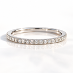 Round Cut Full Eternity Women's Wedding Band