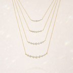 Gold Diamond Pendant With 7 Stone Round Cut Diamond Or Moissanite By Diiro Pendants
