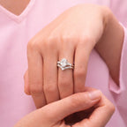 Lab Grown Diamond Ring or Moissanite Engagement Ring
