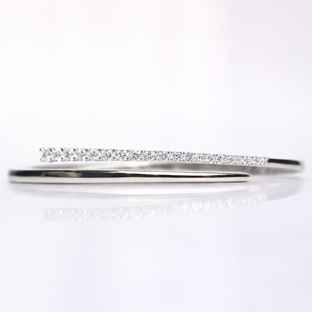 Yellow gold diamond tennis bracelet
