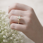 Rose Gold Twisted Engagement Ring
