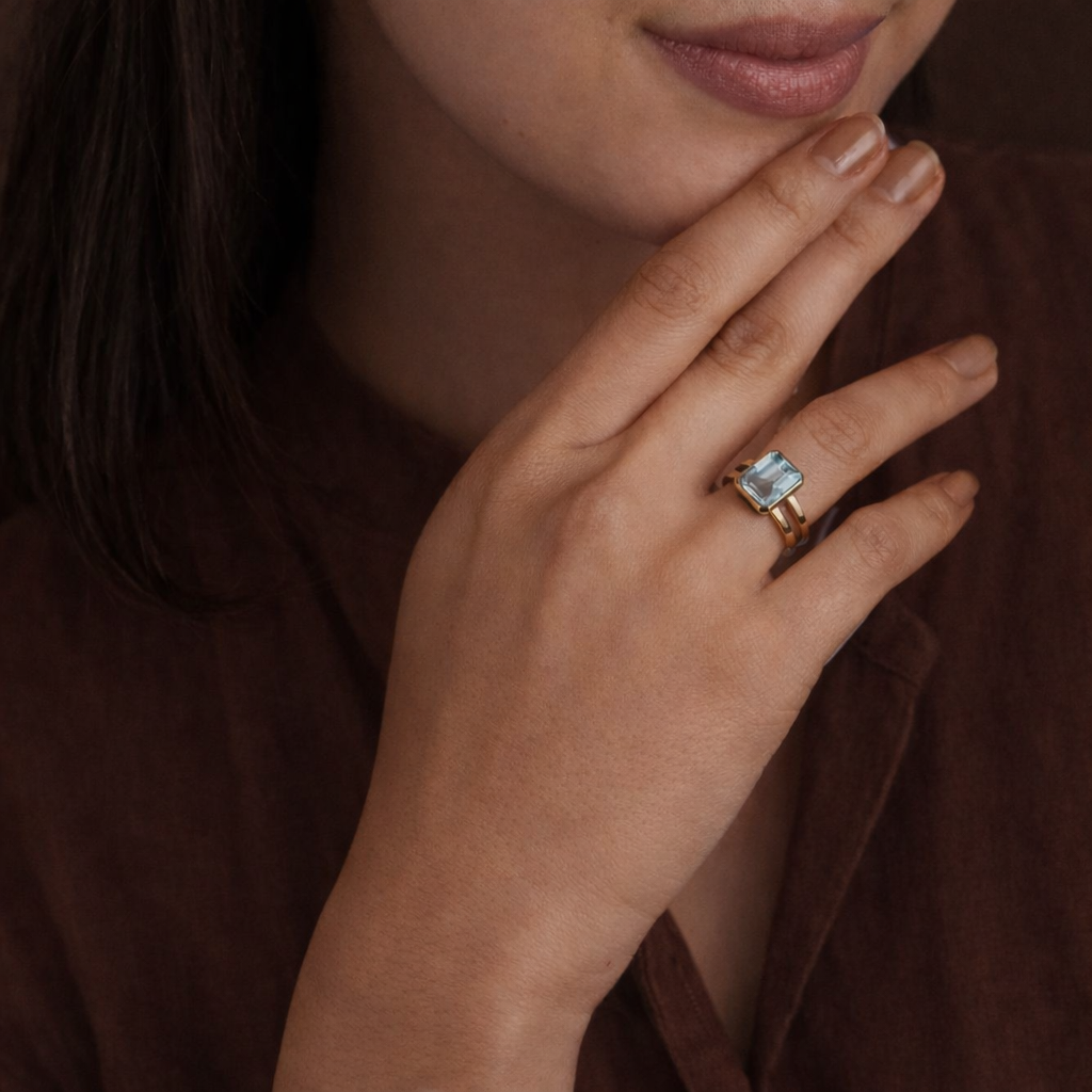 Moissanite Engagement Ring
