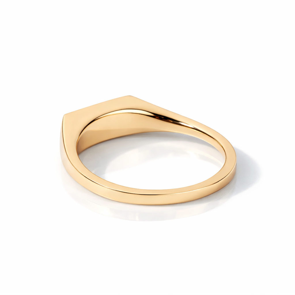 Yellow Gold Signet Wedding Band Shop Men's Wedding Bands Classic Mens Band.
