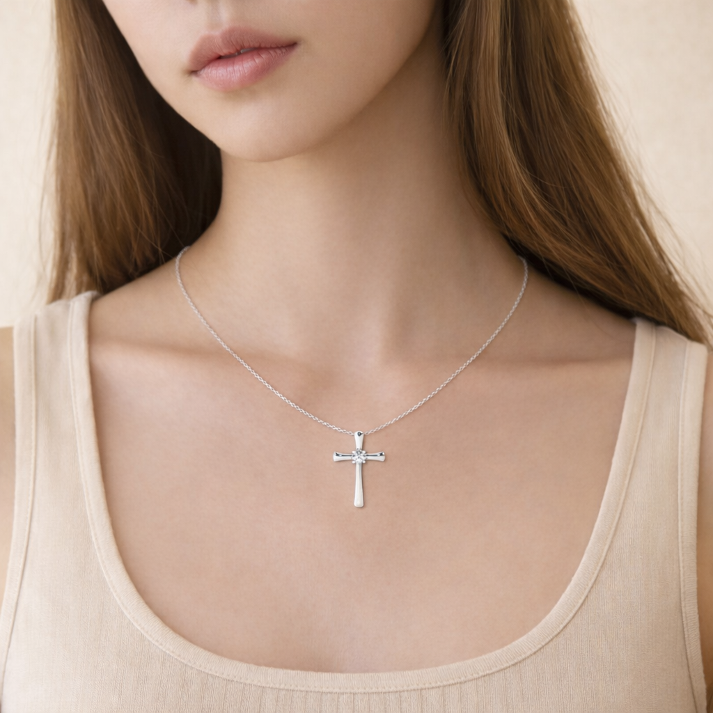 14K Gold Cross Pendant