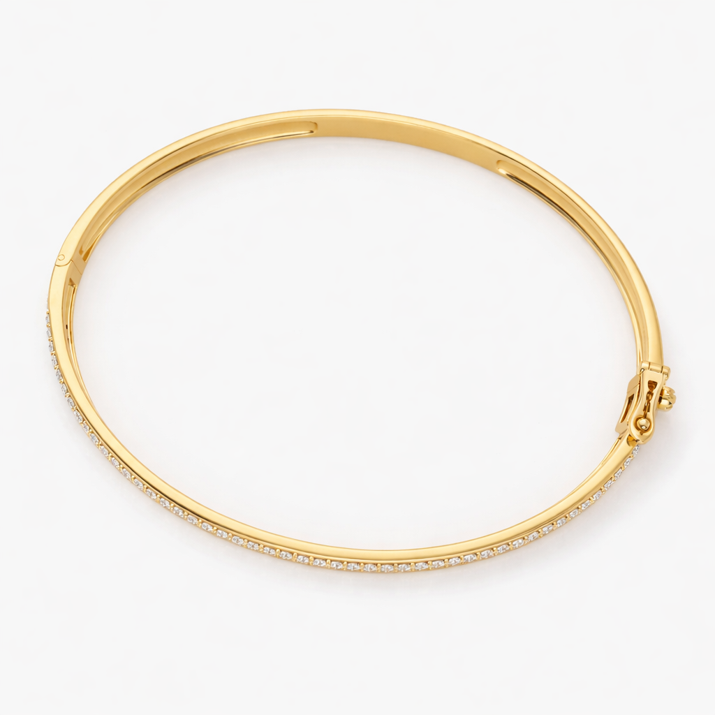 Moissanite triple row diamond bracelet for women
