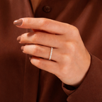 Lab Grown Diamond Baguette Cut Wedding Band In Elegant Gold Design

