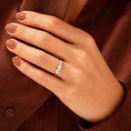 Marquise Round Baguette Pear Cut Diamond Cluster Wedding Ring
