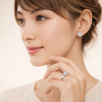 Elegant Diamond Stud Earrings With Round Cut Diamonds And Halo Setting
