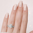 Oval Diamond Ring Wedding Band Moissanite Ring Custom Ring Diiro Ring
