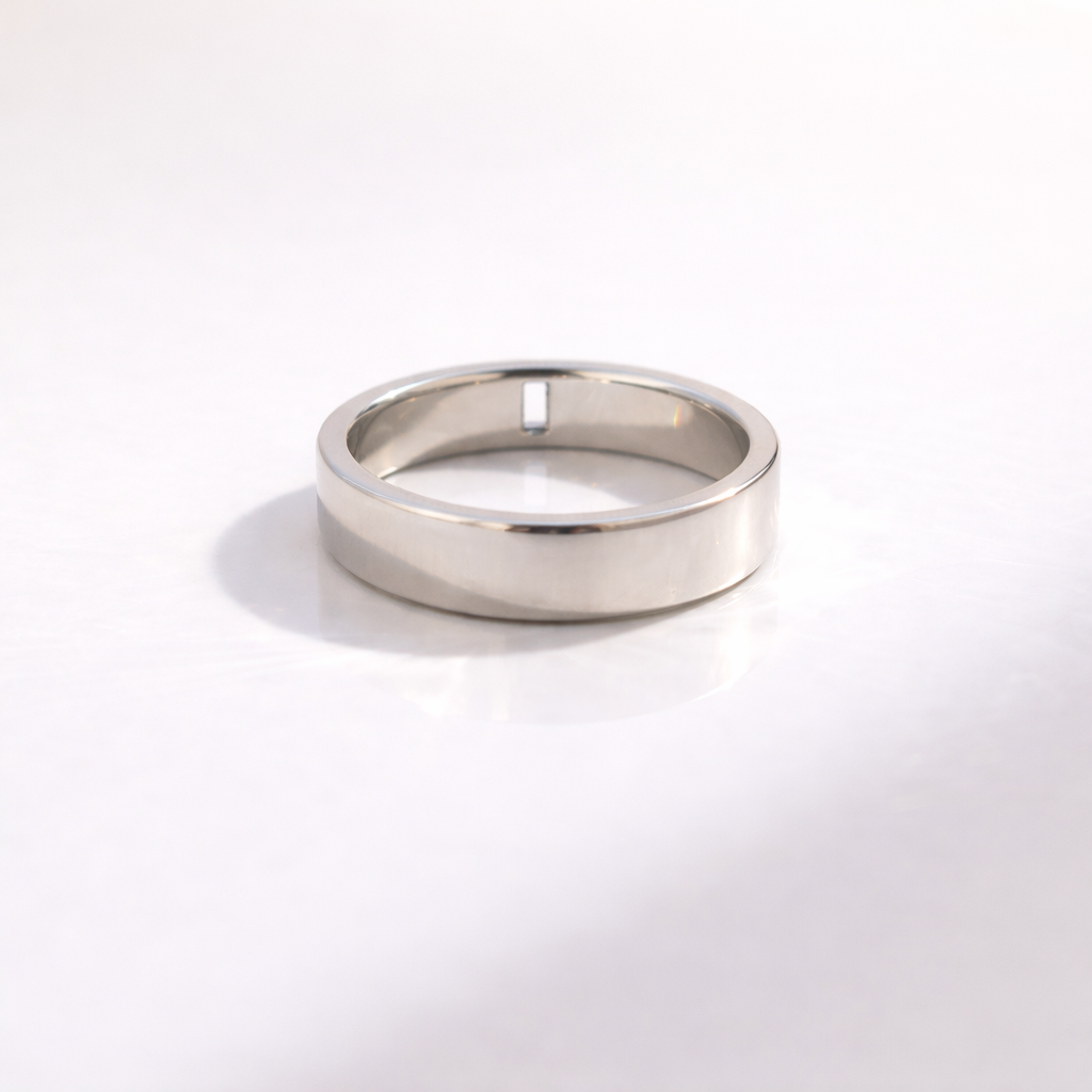Bezel Set Mens Baguette Diamond Wedding Band With Sleek Design
