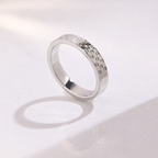 Moissanite Mens Baguette Diamond Wedding Band In Polished White Gold
