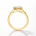 Taylor Swift Engagement Ring Style Filigree Ring Milgrain Bezel Set.
